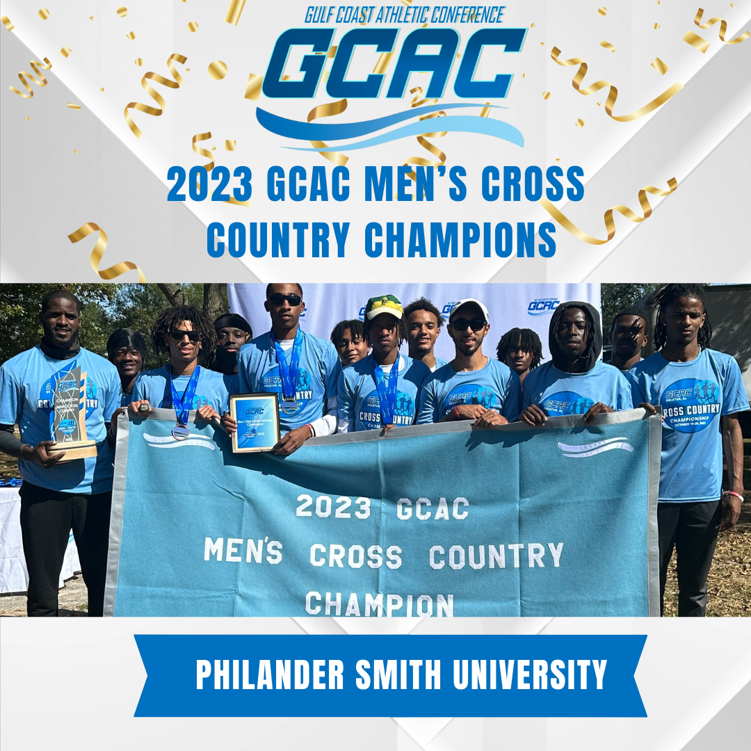 2023-24 GCAC Men's Cross Country Champions - Philander Smith Panthers