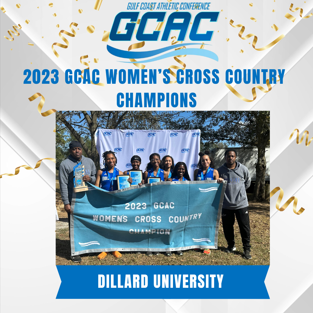 2023-24 GCAC Women's Cross Country Champions - Dillard Bleu Devils